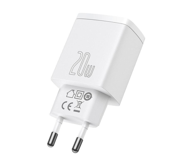 Baseus Ładowarka sieciowa USB-C 20W PD QC 3.0 - 1194209 - zdjęcie 3